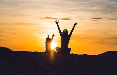 Maspalomas Gran Canaria i solnedgång