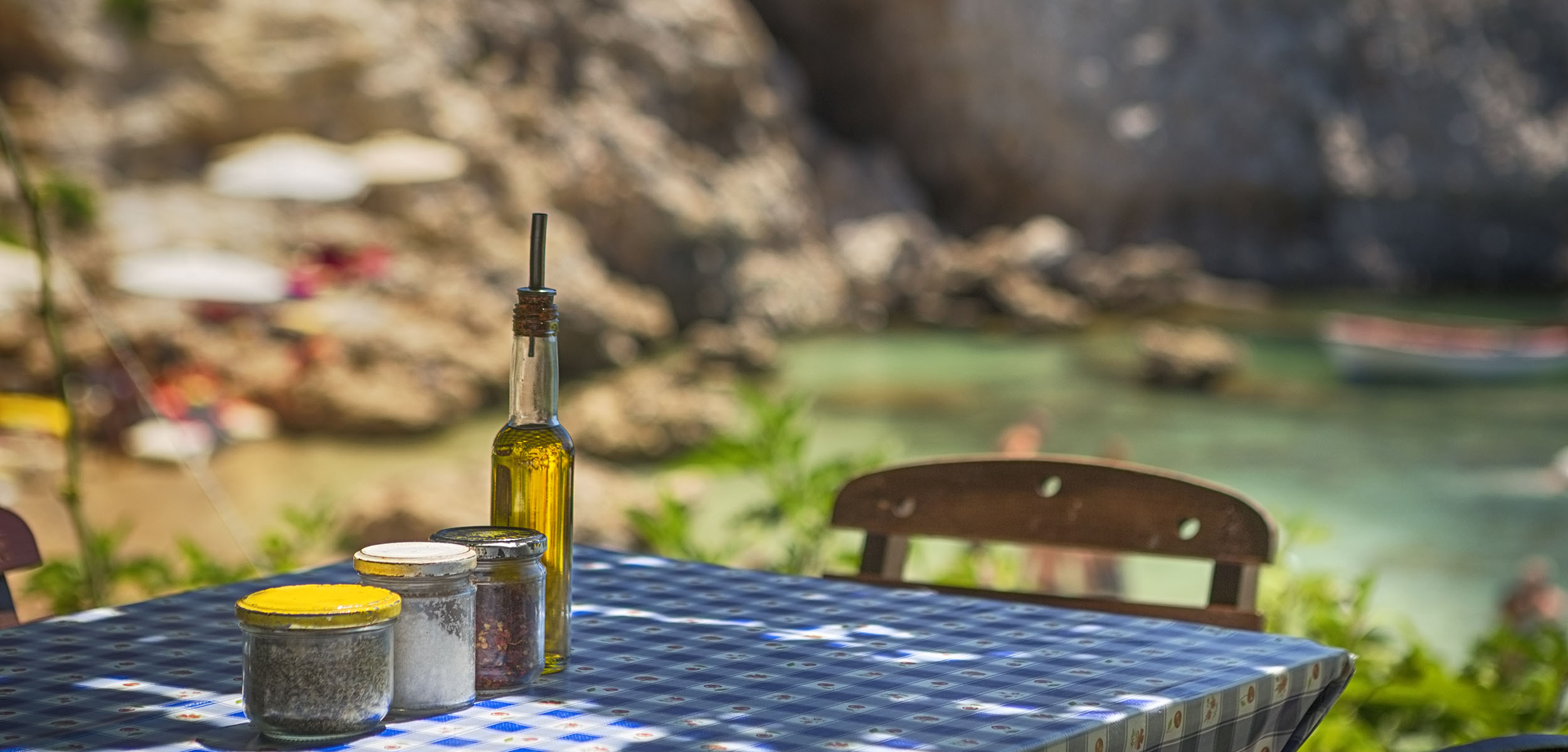 Bord på Rhodos i Grekland
